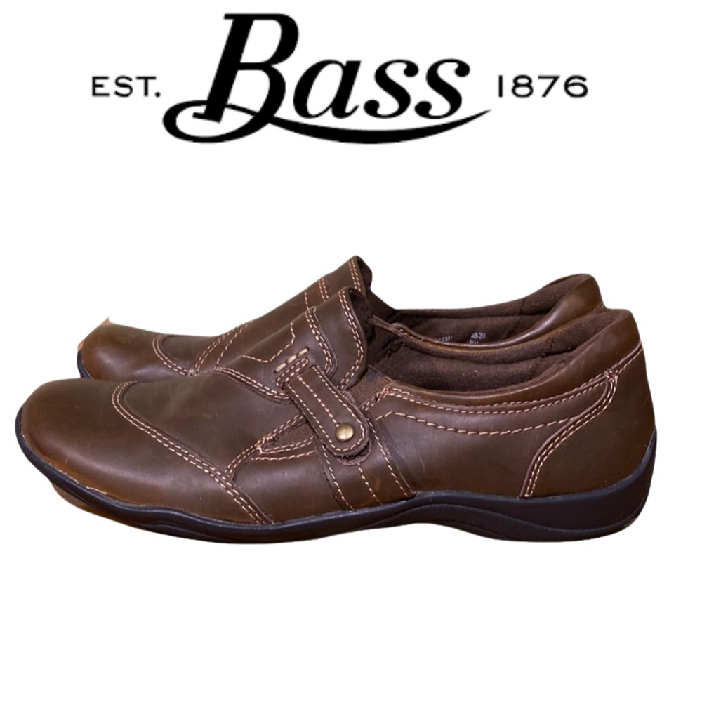 G.H. Bass & Co Brown Leather Cierra Slip On Walking Shoes